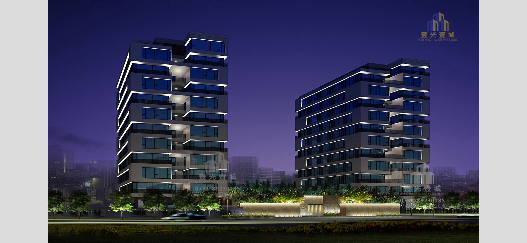 中海信创新产业城景观照明规划-主建筑2